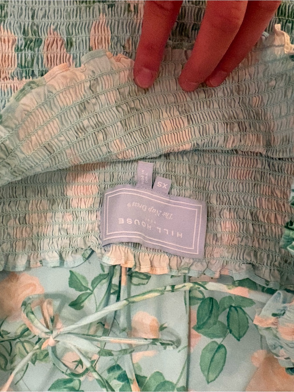 Hill House Mint Floral Puff-Sleeve Dress - Picture 3 of 3